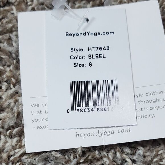 NWT Beyond Yoga Powder Blue Cropped Hoodie Sweatshirt - Picture 7 of 8